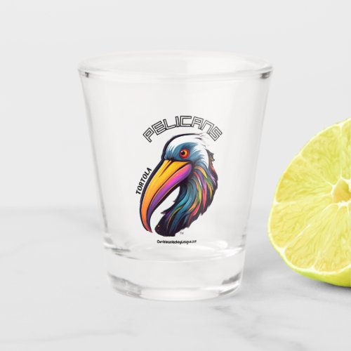 Tortola Pelicans of the CaribbeanHockeyLeaguecom Shot Glass