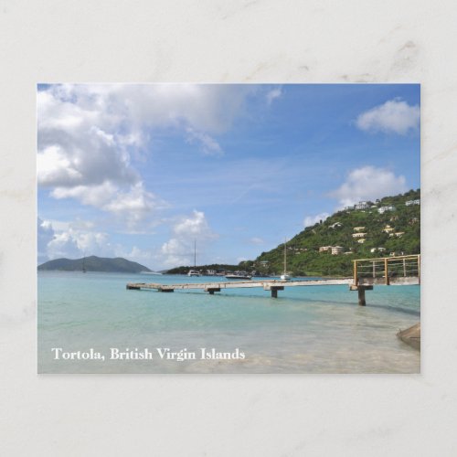 Tortola Small Dock Poscard Postcard