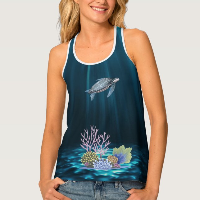 Tortuga Turista Racerback Tank Top (Front)