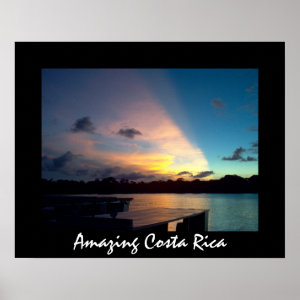 Tortuguero Sunset - Amazing Costa Rica Poster