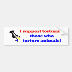 Torture those who torture bumper sticker