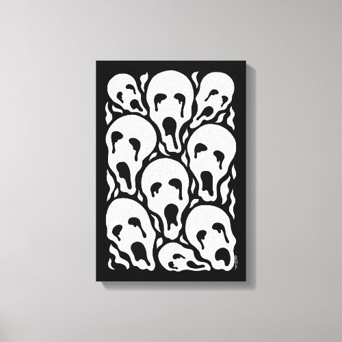 Tortured Souls Horror Artwork Canvas Print