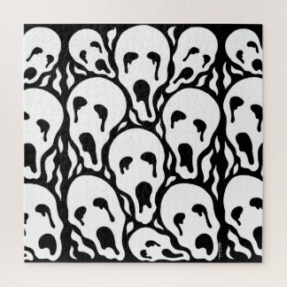 Tortured Souls Weird Horror Artwork Jigsaw Puzzle