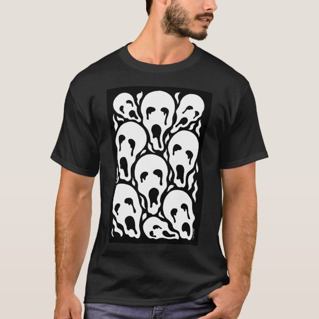 Tortured Souls Weird Horror Artwork T-Shirt (Front)