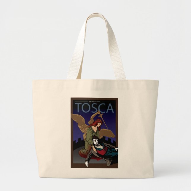 Tosca, Opera Large Tote Bag (Front)