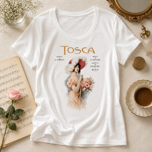 Tosca Opera Vintage - Puccini Opera Poster Design Plus Size T-Shirt