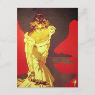 Tosca original poster - detail (Giacomo Puccini) Postcard