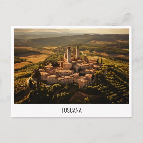 Toscana Italy postcard