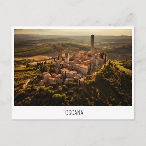 Toscana Italy postcard