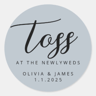 Toss At The Newlyweds Sticker