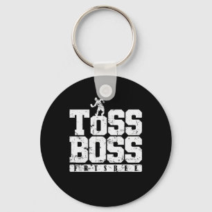 Toss Boss Frisbee Sports on the beach Keychain