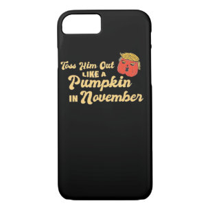 Toss Him Out Like A Pumpkin Trumpkin Halloween Ele iPhone 8/7 Case
