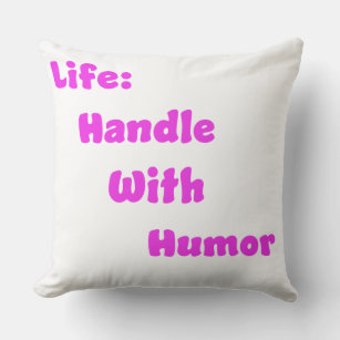 Toss in a Smile Throw Pillow