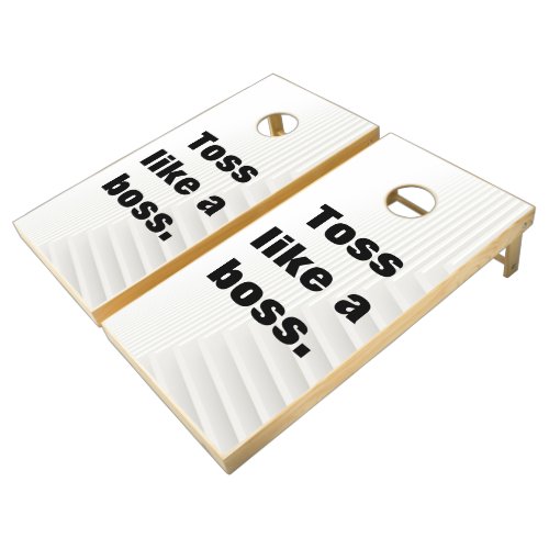 Toss like a boss cornhole set