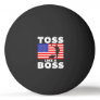 Toss like a boss - funny cornhole ping pong ball
