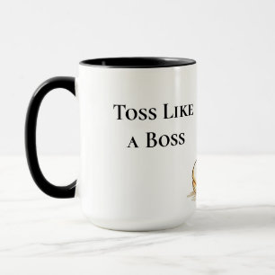 Toss Like a Boss Funny Pancake Flipping Mug