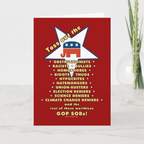 Toss Out the GOP SOBs Card
