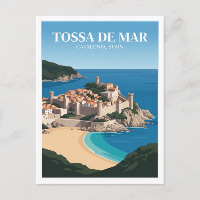 Tossa de Mar Spain Keepsake Postcard (Front)