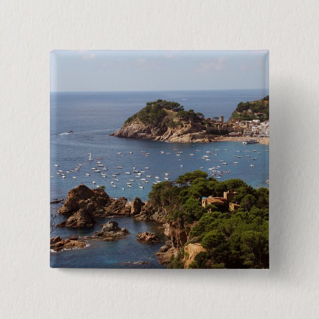 TOSSA DE MAR. Town located in the Costa Brava. Button (Front)