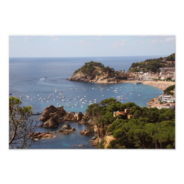 TOSSA DE MAR. Town located in the Costa Brava. Photo Print (Front)
