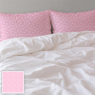 Tossed Pink Stars Pillow Cases