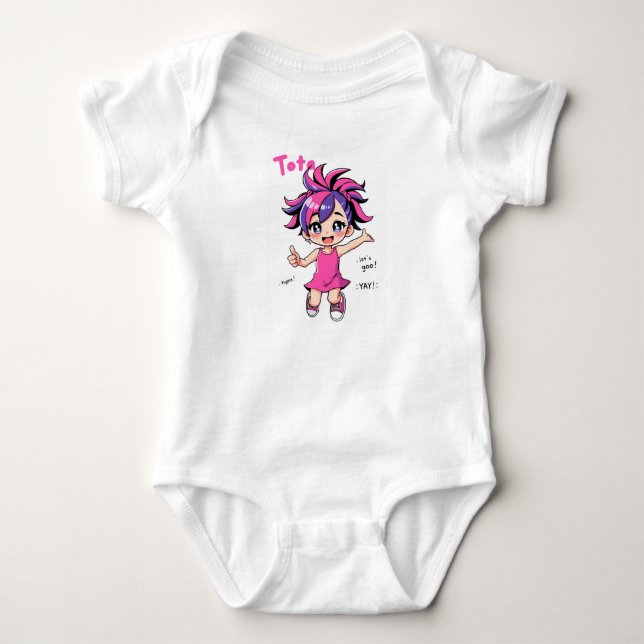Tota Power!" – Energy Meets Cuteness Baby Bodysuit (Front)