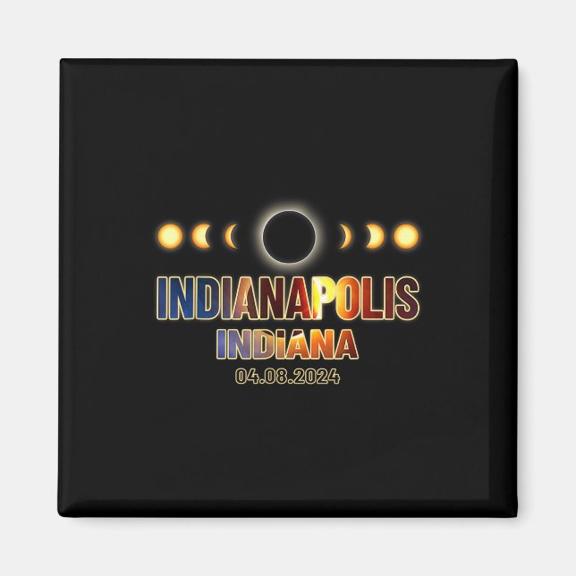 Total 2024 Solar Eclipse 2024 040824  Magnet (Front)