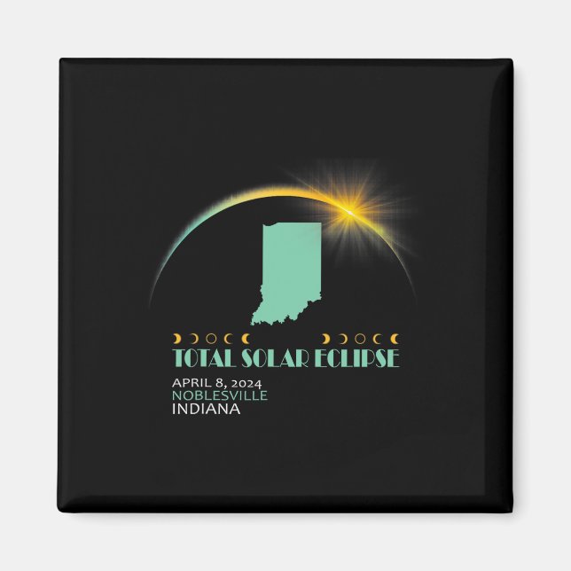 Total 2024 Solar Eclipse 2024 040824  Magnet (Front)