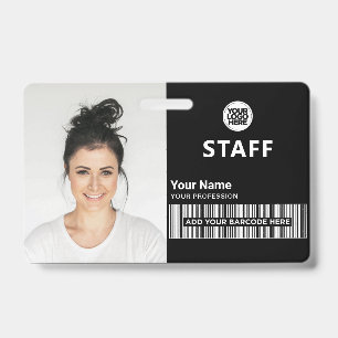 Total Black Business Photo ID Staff ID Badge