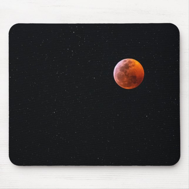 Total Blood Moon Eclipse | Big Island Hawaii Mouse Pad (Front)