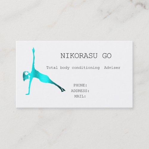 Total body conditioning business card