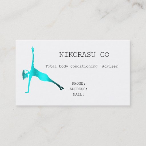 Customizable Total body conditioning business card