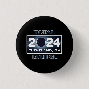 Total Eclipse Cleveland Ohio 2024 Path of Totality Button