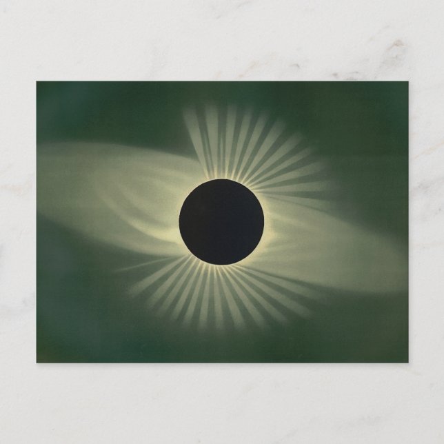 Total Eclipse of the Sun Vintage Art Postcard (Front)