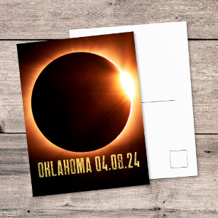 Total Eclipse Oklahoma 2024 Totality Solar Eclipse Postcard