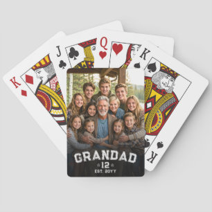 Total Grands Photo Varsity Grandad Est Year Legacy Poker Cards