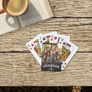 Total Grands Photo Varsity Grandad Est Year Legacy Poker Cards