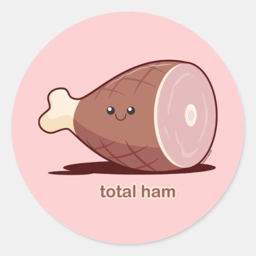 Total Ham Classic Round Sticker