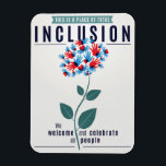 Total Inclusion Magnet<br><div class="desc">In a time of intense change and uncertainty, especially for those most marginalized among us, many people are looking for ways to express their values of openness, acceptance, tolerance, and love. This magnet is a small step we can take to convey our deepest beliefs to visitors to our homes and...</div>