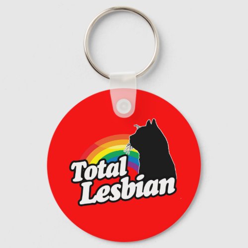 TOTAL LESBIAN CAT _png Keychain