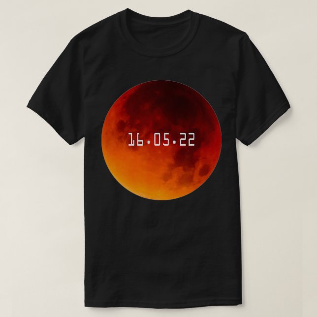 Total Lunar Eclipse May 16 2022 Blood Moon Mens Bo T-Shirt (Design Front)