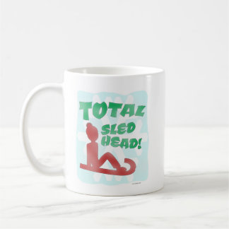 Total Sled Head Funny Holiday Logo Fun Times Coffee Mug