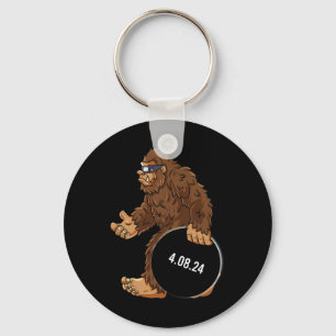 Total Solar Eclipse 04.08.2024 Bigfoot Fun Boys Gi Keychain