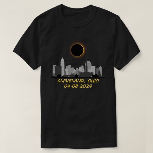 Total Solar Eclipse 04082024 Cleveland Ohio T_Shirt