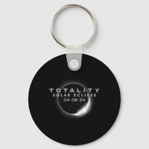 Total Solar Eclipse 04.08.2024 Totality 2 Keychain