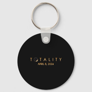 Total Solar Eclipse 04 08 2024 Totality Keychain