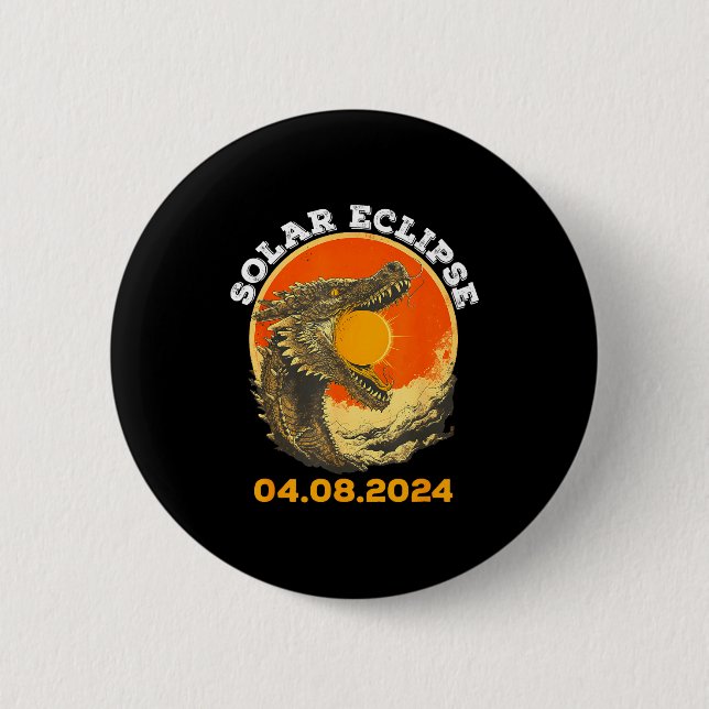 Total Solar Eclipse 04 08 Illustration Button (Front)