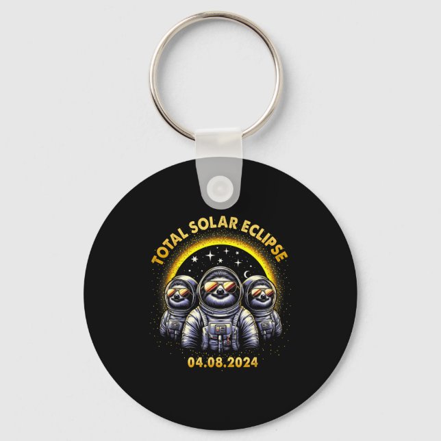 Total Solar Eclipse 04 08 Keychain (Front)