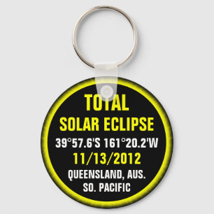 Total Solar Eclipse 11/13/2012 Keychain