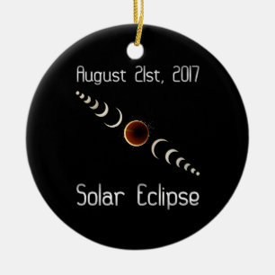 Total Solar Eclipse 2017 Ceramic Ornament